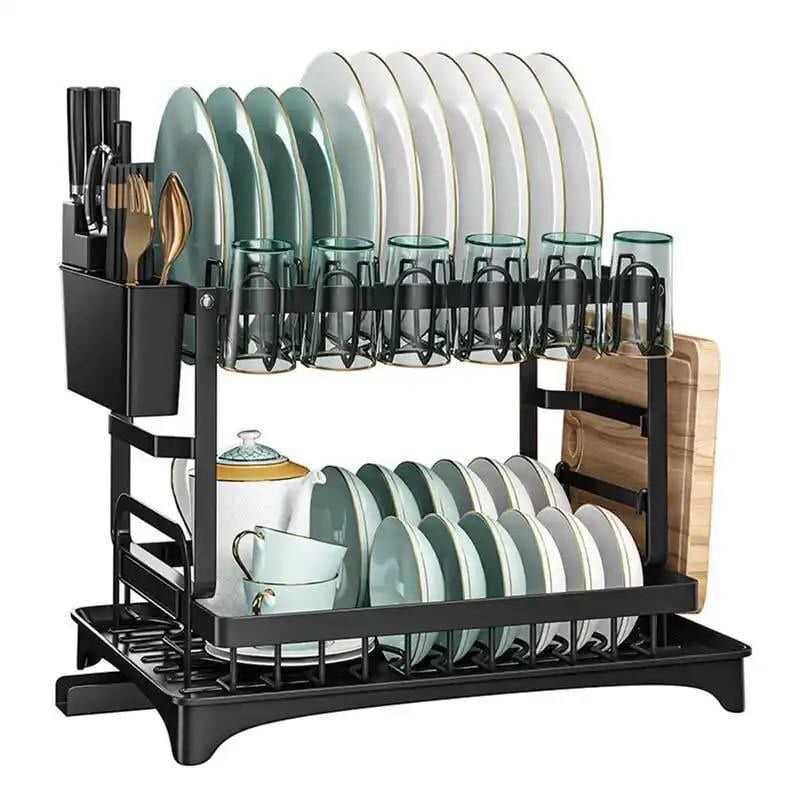 Plate Drainer with cup holder