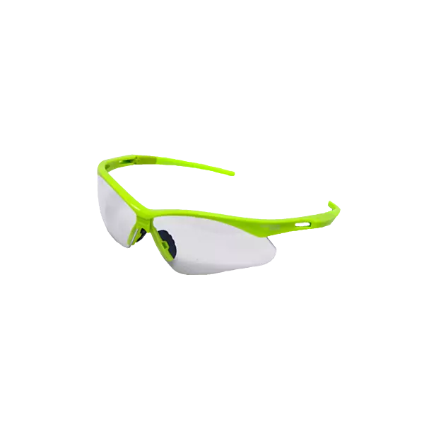 Razor edge,clear,anti-scratch and anti-fog, Hi-Vis Green