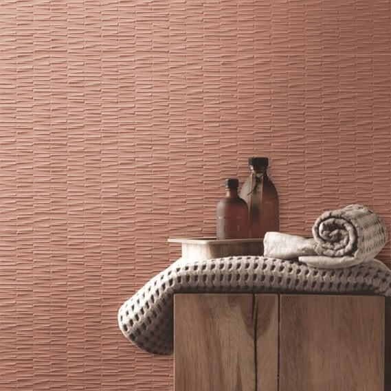 Faianta RAGNO by MARAZZI, RESINA ROSA STR WALL 3D RETTIFICATO 8mm 40X120, R79G, mp/cutie 2.4