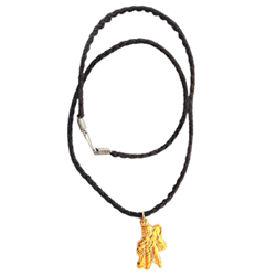 Lord Hanuman/Anjaneya Brass Coated Pendent With Black Colour Thread for Wearing