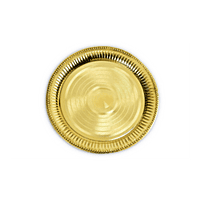 Brass Plate Round Design for Regular Pooja/Hawan Small Size