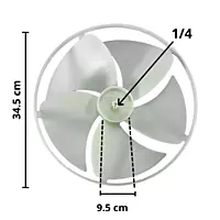 Aspa para Equipo de Ventana, Diámetro Exterior 34.5 cm, Altura 9.5 cm, Flecha 1/4, Izquierda, 5 hojas 835 aspa compatible - 5900A10009E