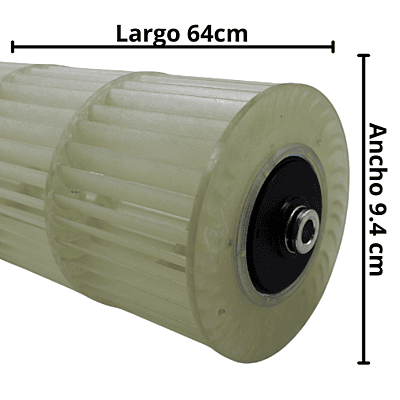 Turbina Para Minisplit Evaporador Largo 64 Cm Ancho 9.4 Cm - 5901A20017A - 5901A20017F
