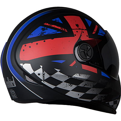 STEELBIRD SB-50 ADONIS MAJESTIC MAT BLACK+RED C/V (L)