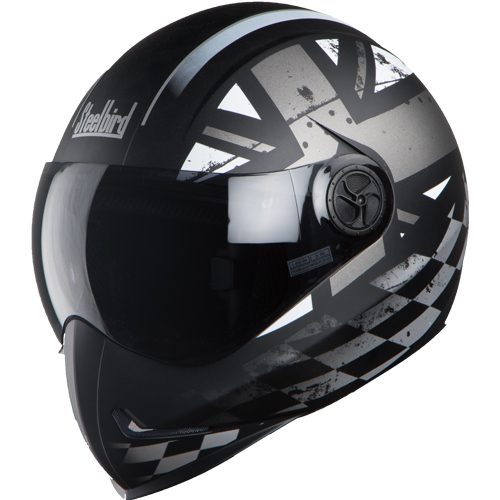 STEELBIRD SB-50 ROSS MATT BLACK/METAL B/V 600MM (SH)