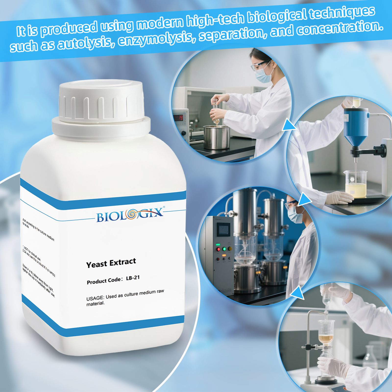 Yeast Extract (OXOID Substitute) Powder 500g/bottle