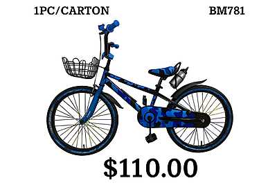 BICICLETA CON CANASTA - AM-12-BLUE