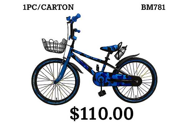 BICICLETA CON CANASTA - AM-12-BLUE
