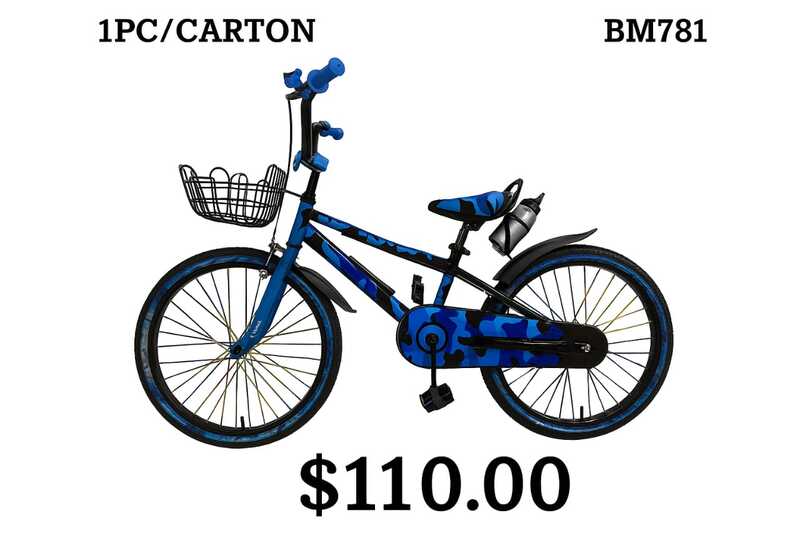 BICICLETA CON CANASTA - AM-12-BLUE