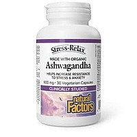 Natural Factors Stress Relax Ashwagandha 600Mg  30S