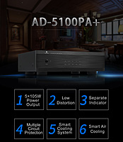 Tonewinner AD-5100PA+ 5Ch Power Amplifier Tonewinner AD-5100PA+ 5Ch Power Amplifier