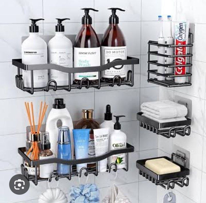 HIGH QUALITY SHOWER CANDY/ KITCHEN RACK / BATHROOM RACK - 5 PCS