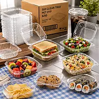 5X5 Clear Tray  PET HYP 6/50