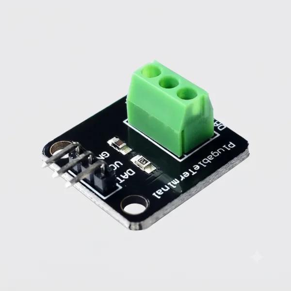 DS18B20 Temperature Sensor Adapter – Built-In 4.7kΩ Resistor