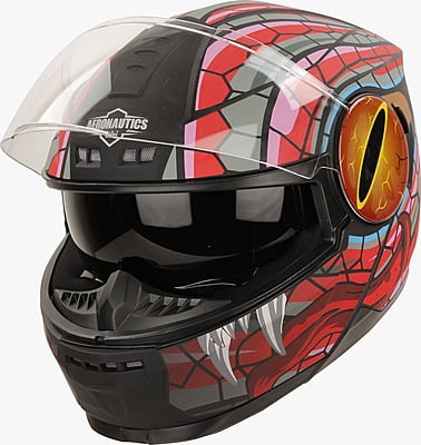 STEELBIRD SBH-40 ISS MAMBA MATT BLACK/RED C/V 600 MM