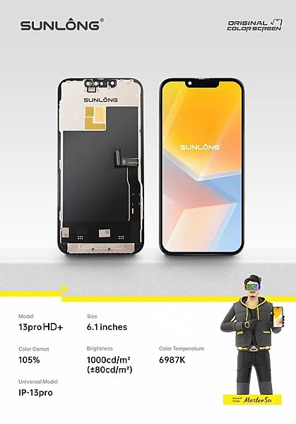 SUNLONG iPhone 13 Pro HD+ LCD Screen Replacement 6.1 Inch