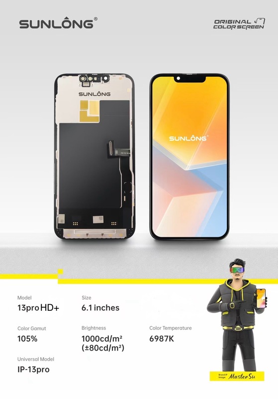 SUNLONG iPhone 13 Pro HD+ LCD Screen Replacement 6.1 Inch