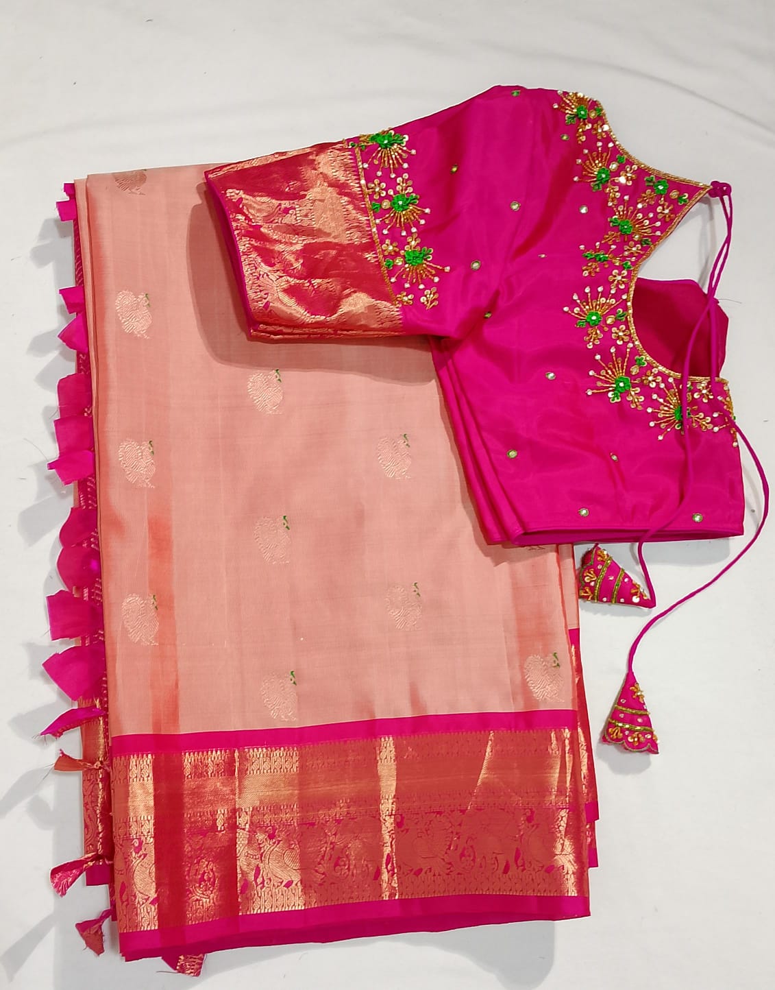 N177: Ready To Ship Beautiful Saree With Stitched Blouse