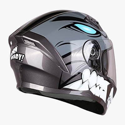 STEELBIRD SBA-21 ISS BORN READY MATT H.GREY C/V (L)