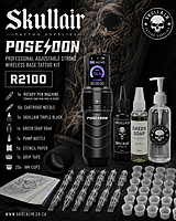 POSEIDON Professional Adjustable stroke Wireless Base Tattoo Kit POSEIDON Professional Adjustable stroke Wireless Base Tattoo Kit