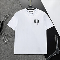 Playera Balenciaga Logo BB Efecto Pintura Goteada
