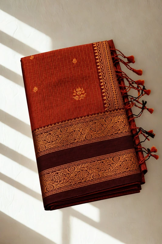 Semi silk Rust orange