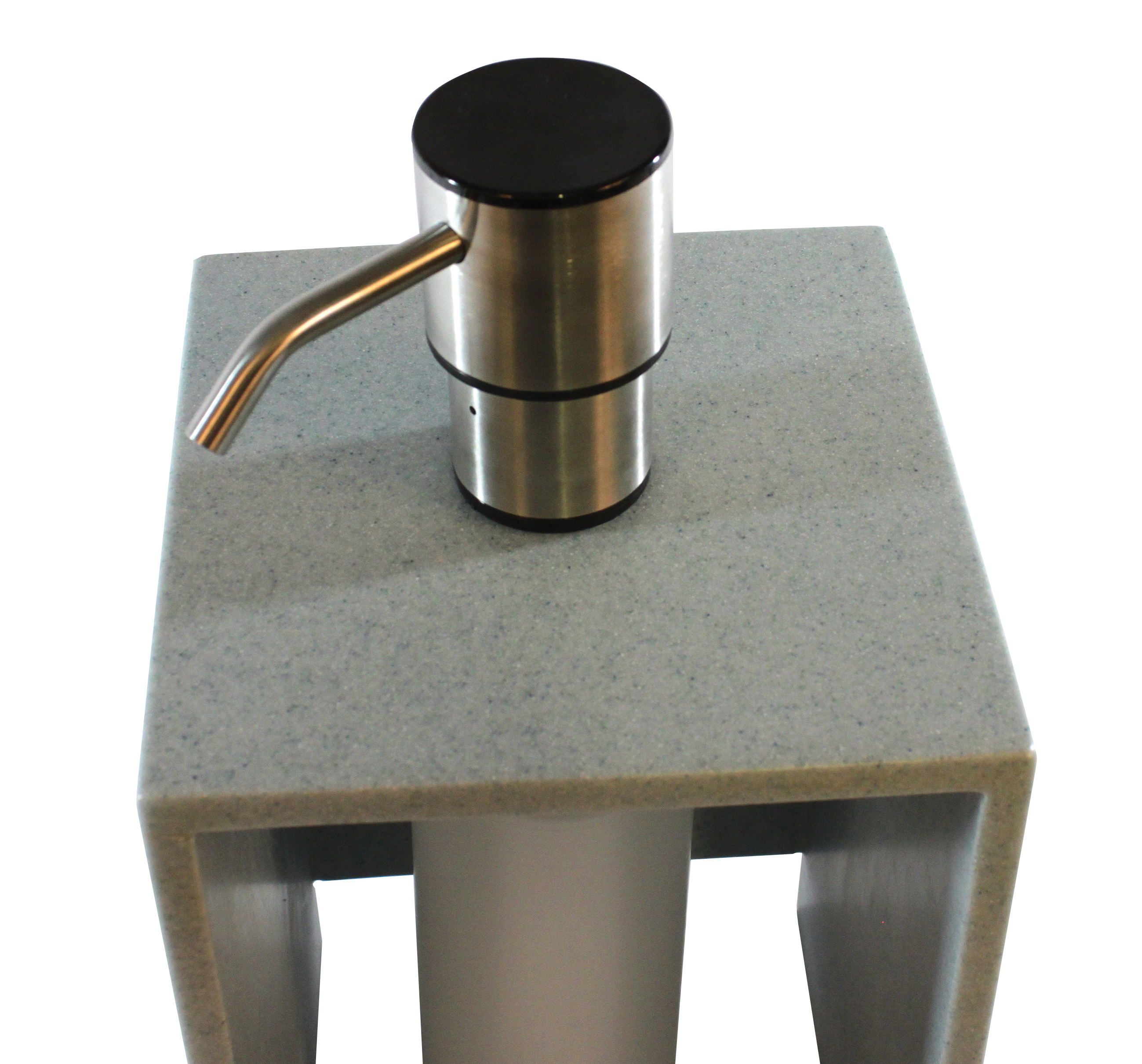 Hospeco Bulk Foaming Soap Dispenser 4" Spout Counter Mount Silver 1 / ea