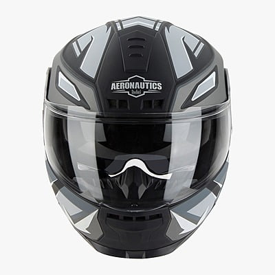 STEELBIRD SBH-40 ISS SPEED GLOSSY BLACK/GREY C/V 600 MM