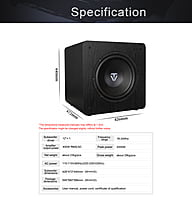 Tonewinner 400W deeper powered subwoofer 12 inch manufacturer