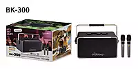 Oudiobop BK-300 Portable Wireless Karaoke Speaker with Dual Microphones