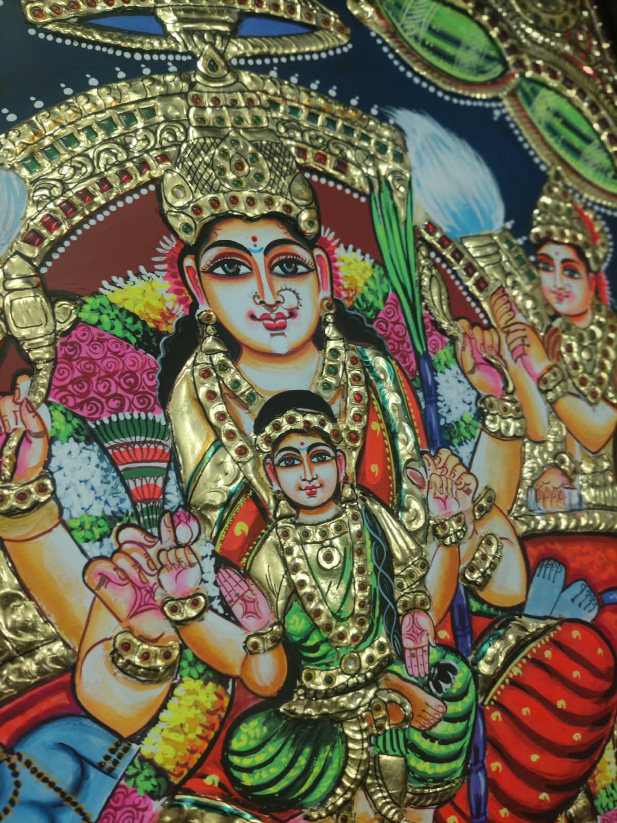 Lalita Devi Tanjore Painting - Grand Portrayal