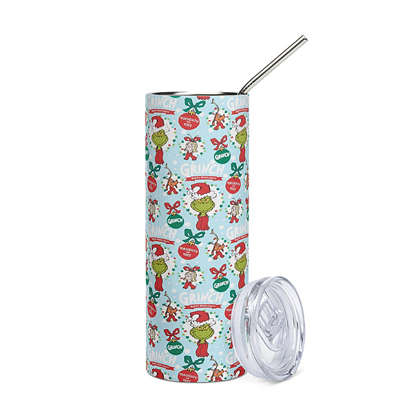 Grinch & Cindy Lou Who Skinny Tumbler – Merry Grinchmas Holiday Drinkware