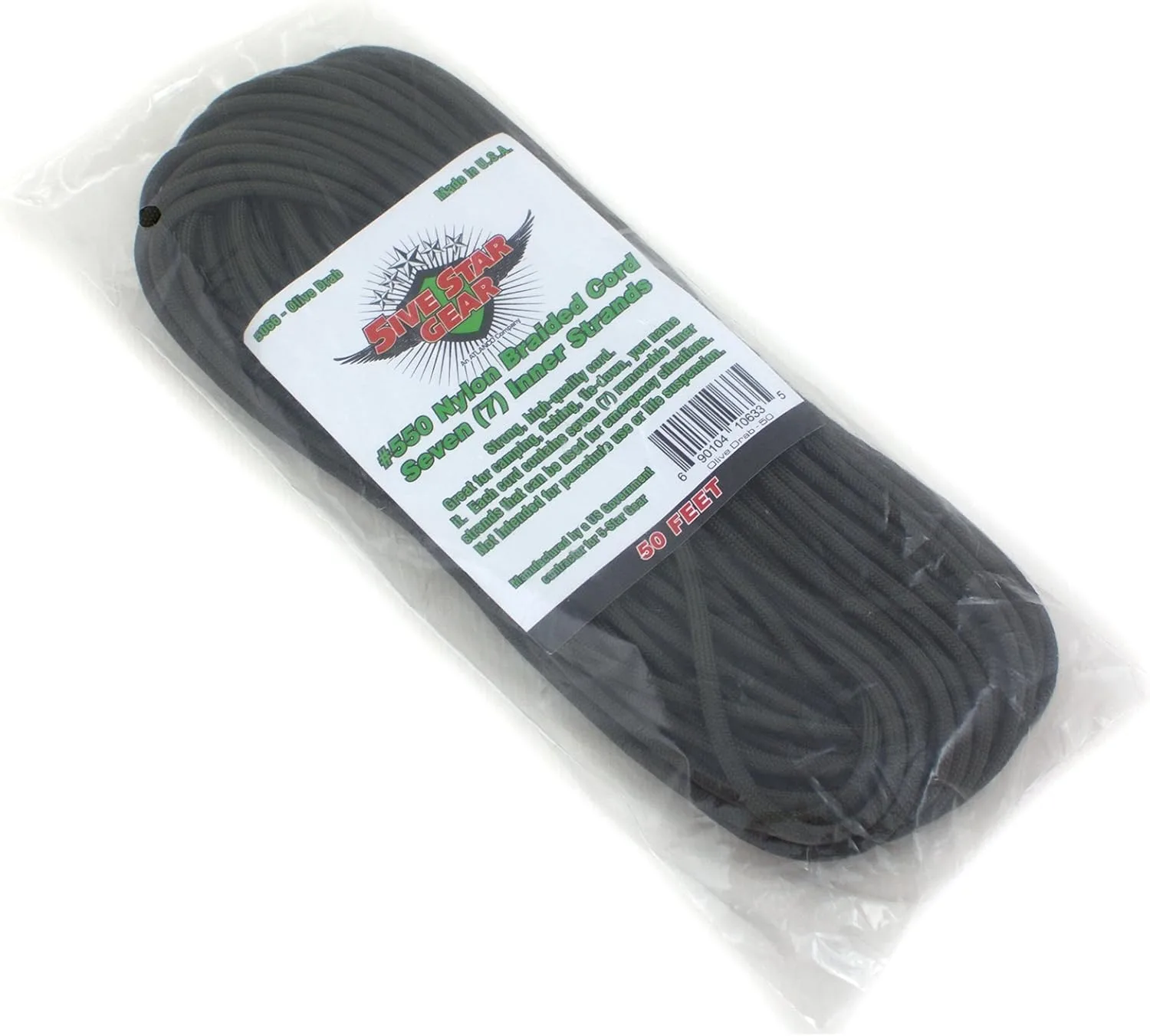 5ive Star Gear #550 7-Strand Nylon Paracord