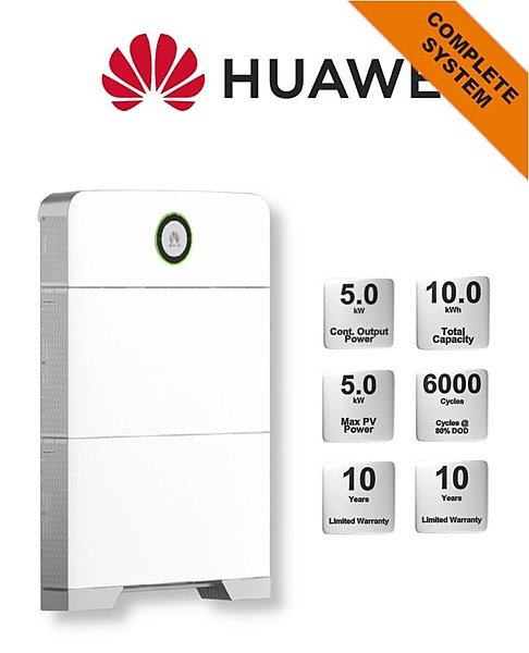 5.0 kW Huawei iSitePower All-in-One Solution, c/w 10kWh Lithium Battery
