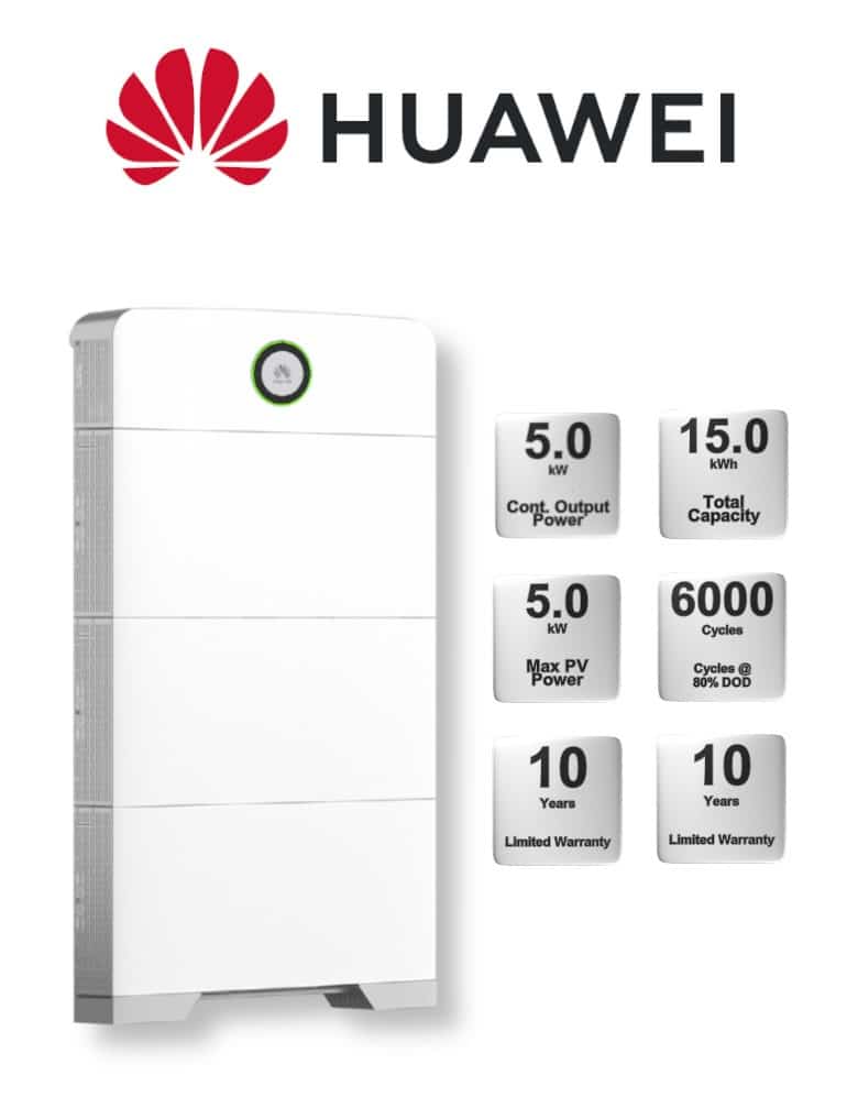 5.0 kW Huawei iSitePower All-in-One Solution, c/w 15kWh Lithium Battery