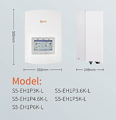 5.0 kW SOLIS S6 Hybrid - PYLONTECH Combo, c/w 3x 3.5 kWh Lithium Batteries