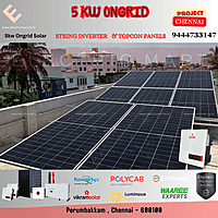 5KW ONGRID SOLAR  FOR HOME - 10YEARS WARRANTY