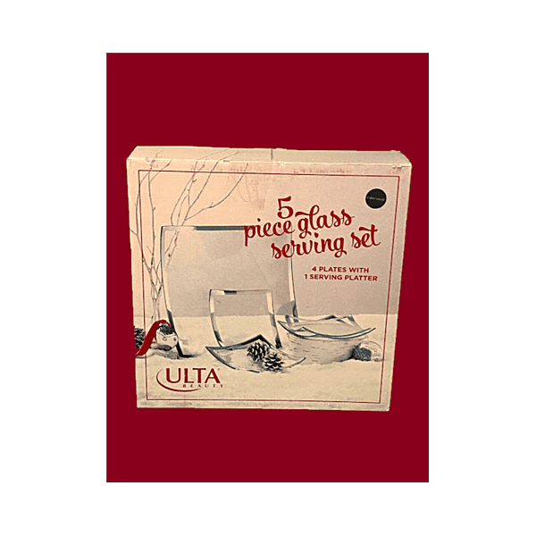 5pc. Glass Serving Tray