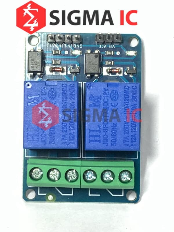 ADIY 2 CHANNEL RELAY BOARD 12V ADIY 2 CHANNEL RELAY BOARD 12V