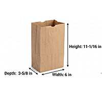 6# Brown Paper Bags 4/500