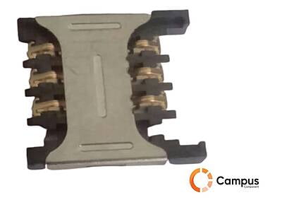 6 Pin push pull Micro Sim Card Holder