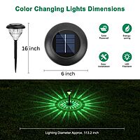 Solar Stake Light - Multi-Coloured - 2pack