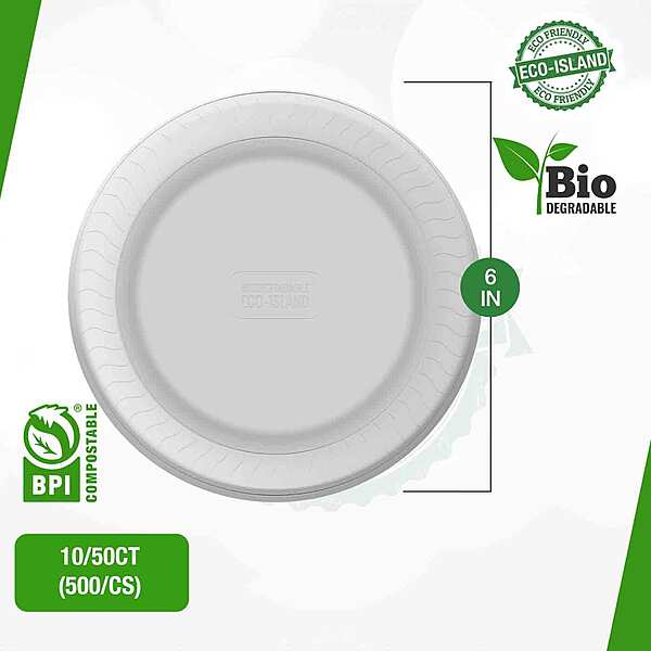 6" Plate Eco-Island 10/50