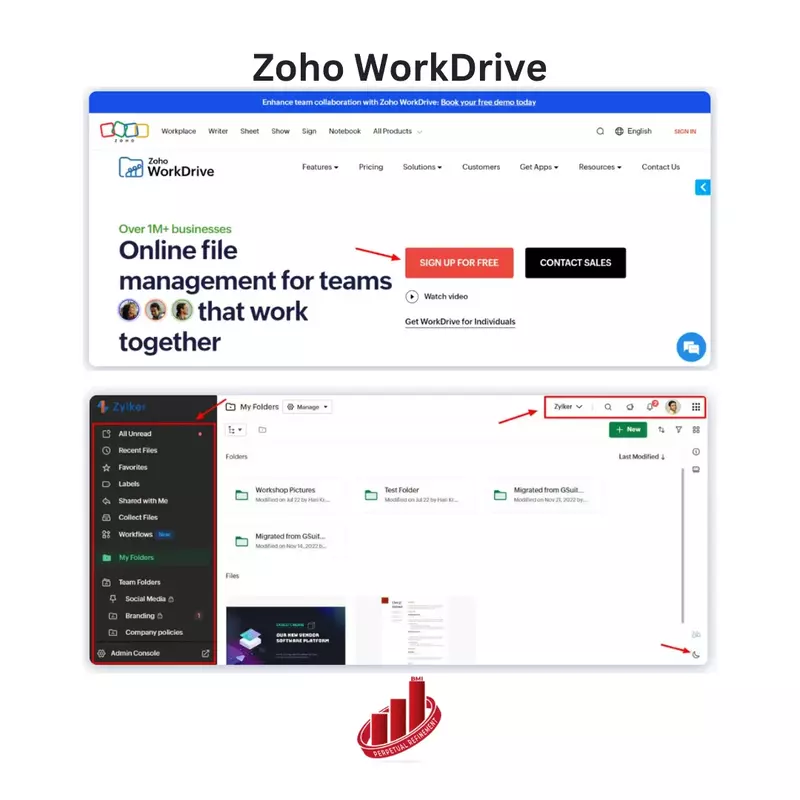 WorkDrive: Custom Secure Upload Link