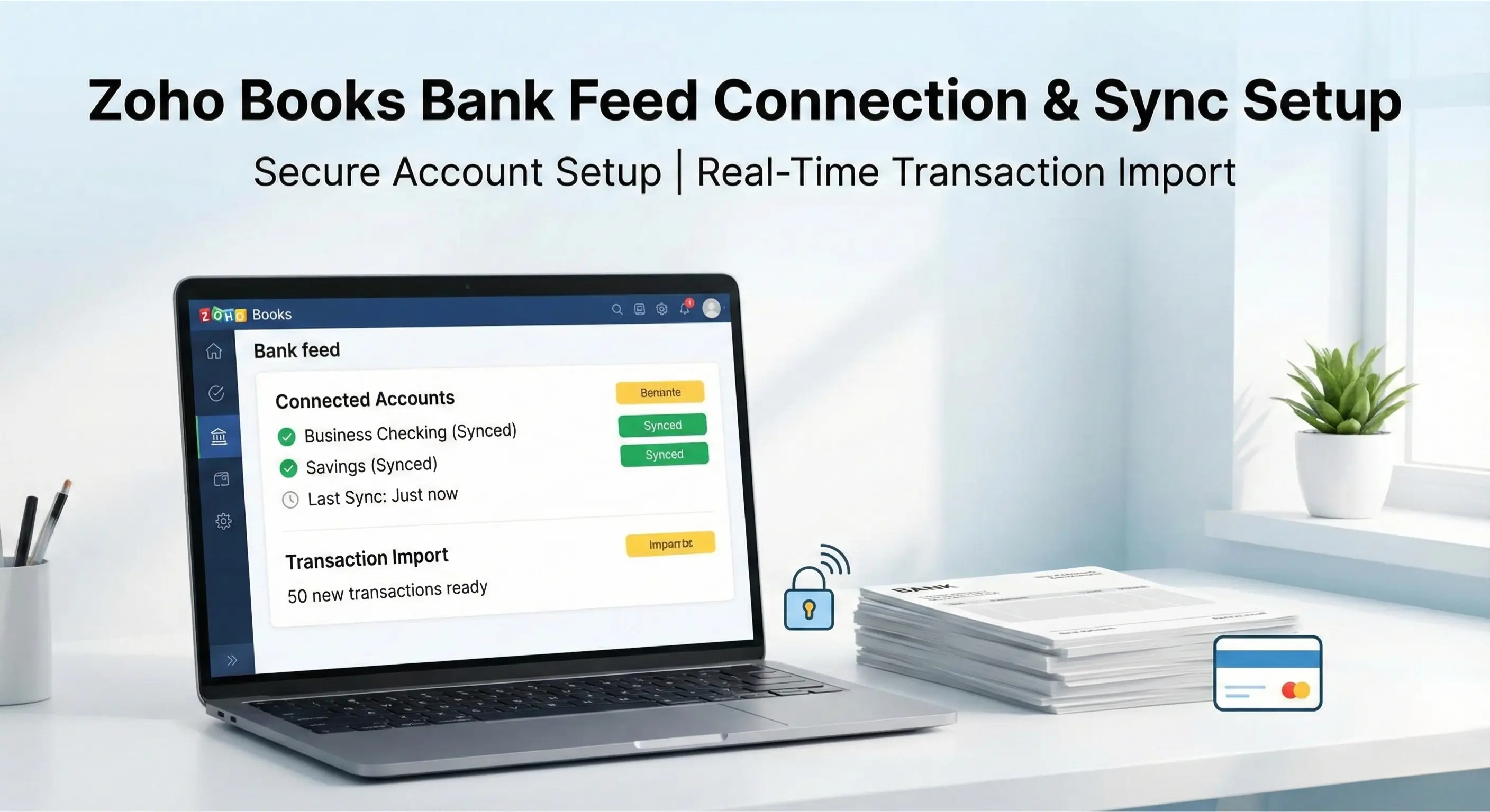 Zoho Books Bank Feed Connection & Sync Setup