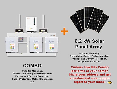 8.0 kW SOLIS S6 Hybrid Combo, c/w 3x 5.5 kWh HUBBLE Lithium Batteries