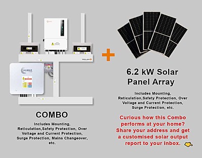 8.0 kW SOLIS S6 Hybrid Combo, c/w 10 kWh HUBBLE Lithium Battery