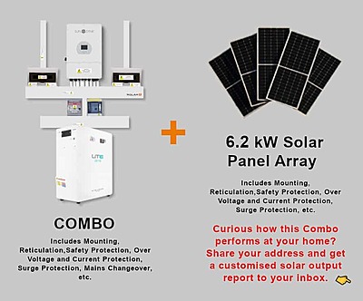 12.0 kW SUNSYNK Hybrid - FREEDOM WON Combo, c/w 20 kWh Lithium Battery