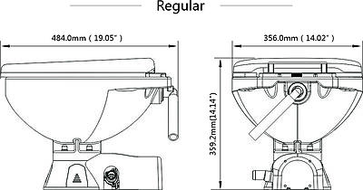 ELECTRIC MARINE TOILET 12v