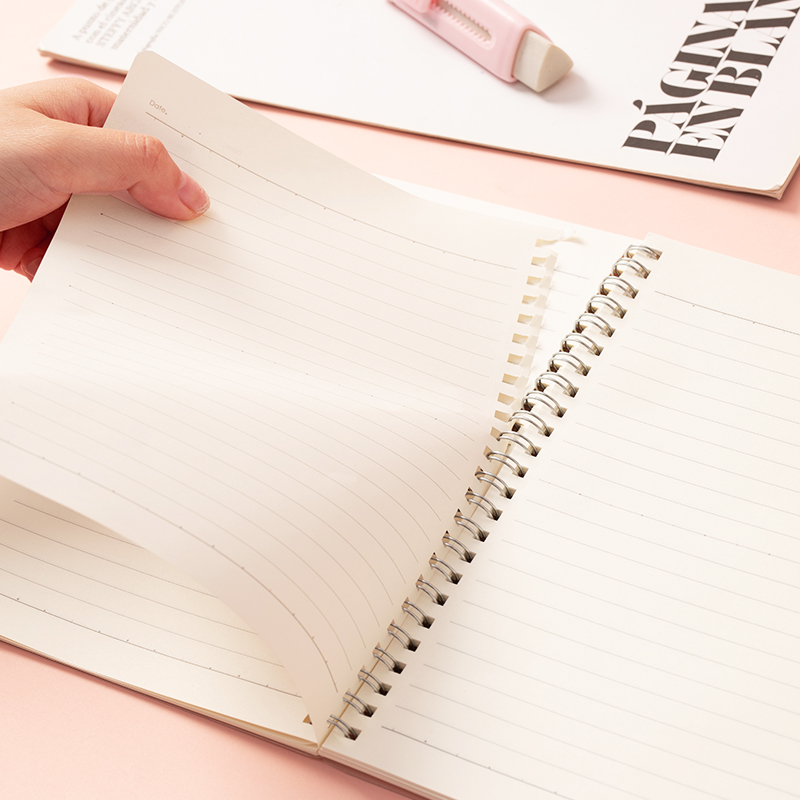 DELI N507 PP COVER SPIRAL NOTEBOOK A5 70G 60SHTS